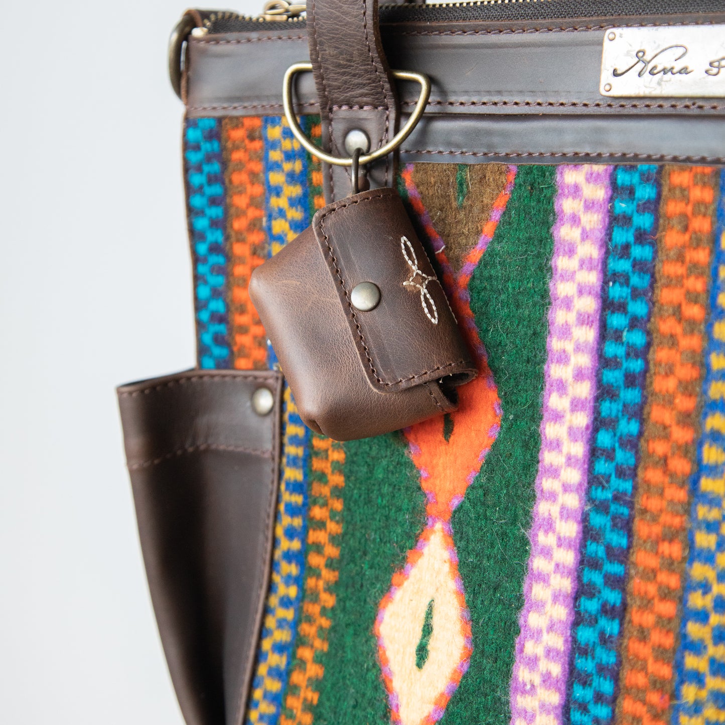 AIRPOD PRO SNAP CASE - MEXICO COLLECTION - TUMBLED PAINTHORSE LEATHER