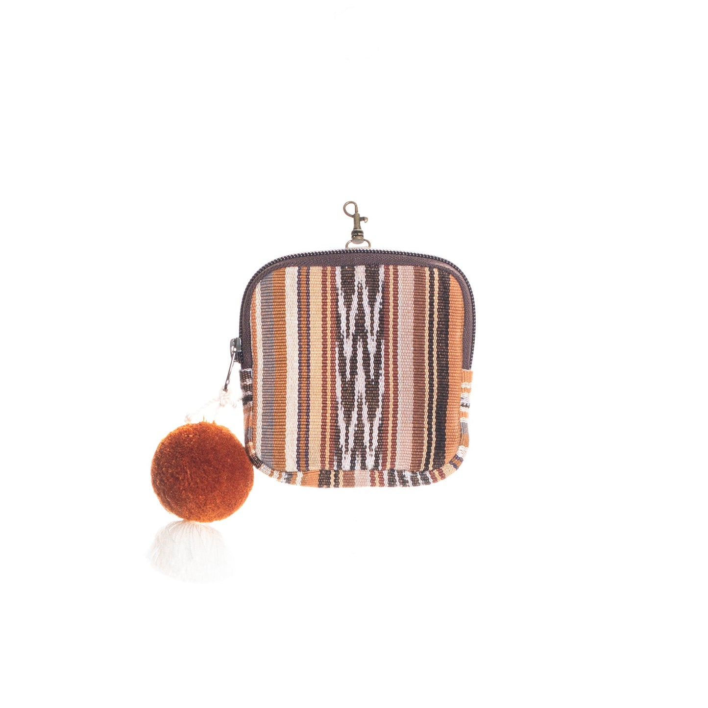 SQUARE COIN PURSE - ARTISAN COLLECTION - ALMENDRA - BONE LEATHER