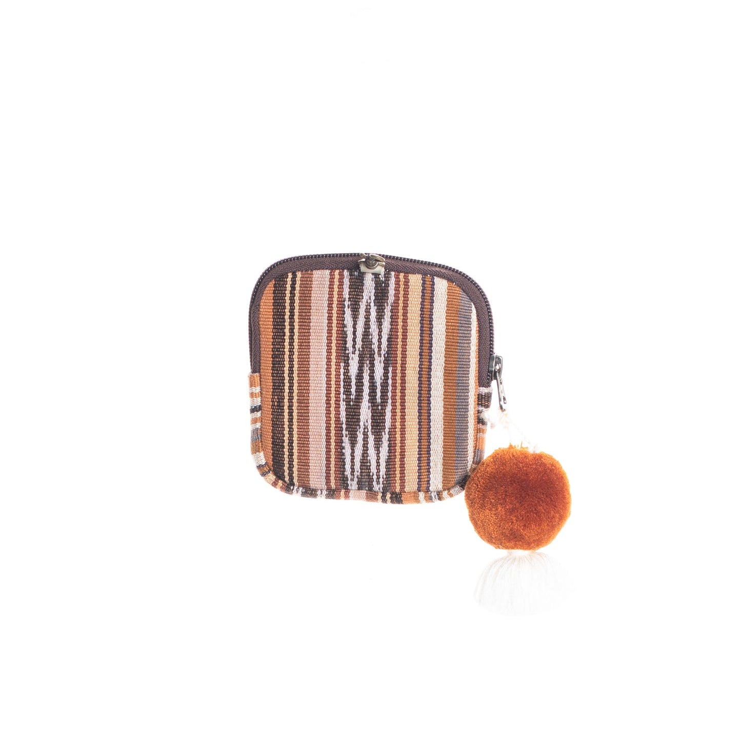 SQUARE COIN PURSE - ARTISAN COLLECTION - ALMENDRA - BONE LEATHER