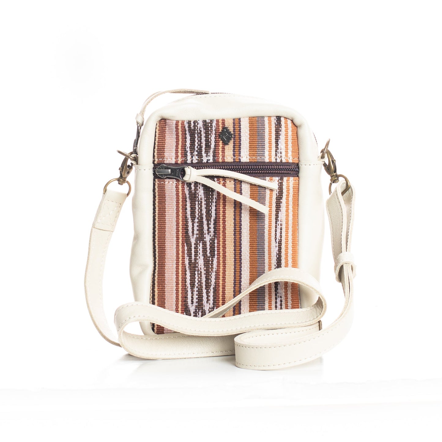 CROSSBODY TRAVEL BAG - ARTISAN COLLECTION - ALMENDRA - BONE LEATHER