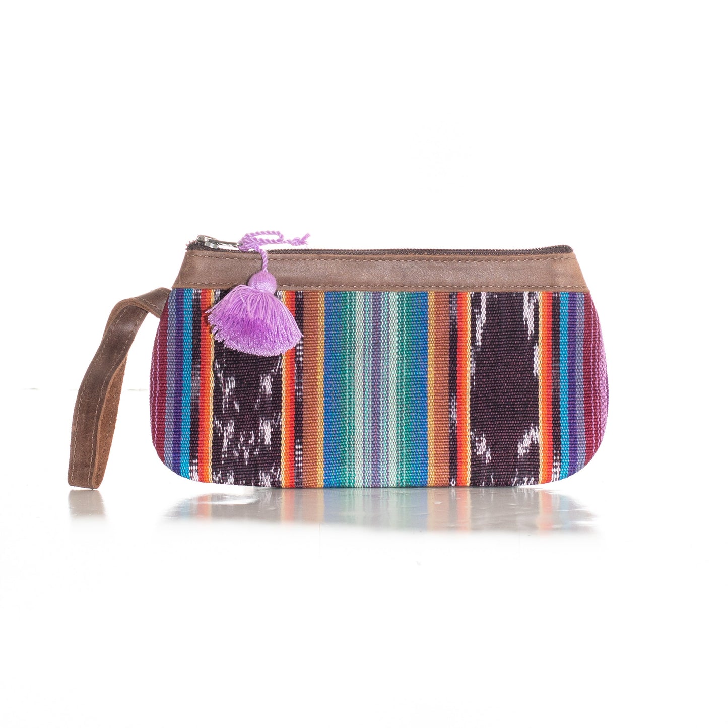 OG MINI CLUTCH - BIRD OF PARADISE - CAOBA LEATHER