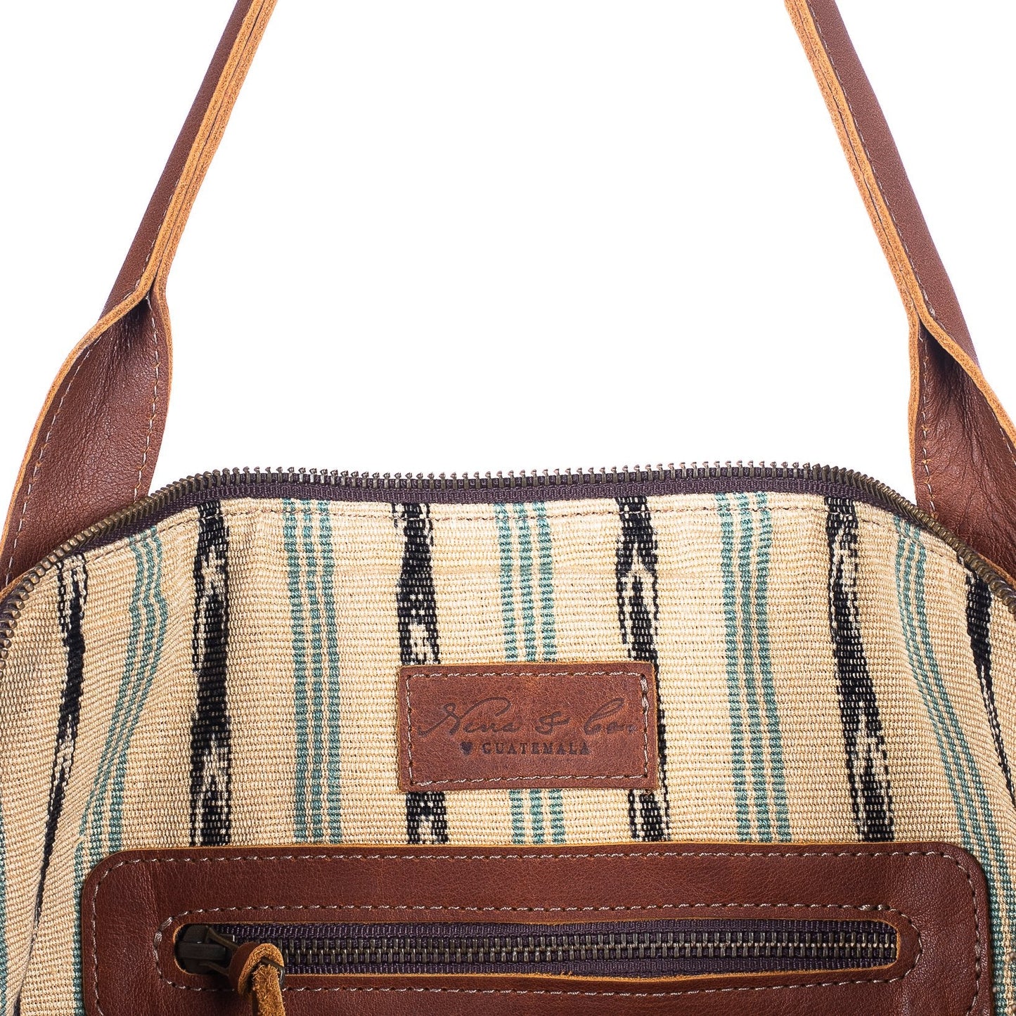 THE PERFECT BAG MEDIUM - OOAK VINTAGE TEXTILE - CAFE - NO. 48752