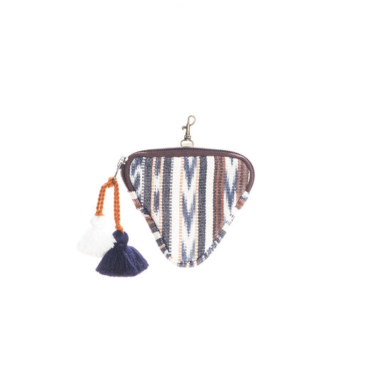 TRIANGULAR COIN PURSE - SANTORINI - BONE
