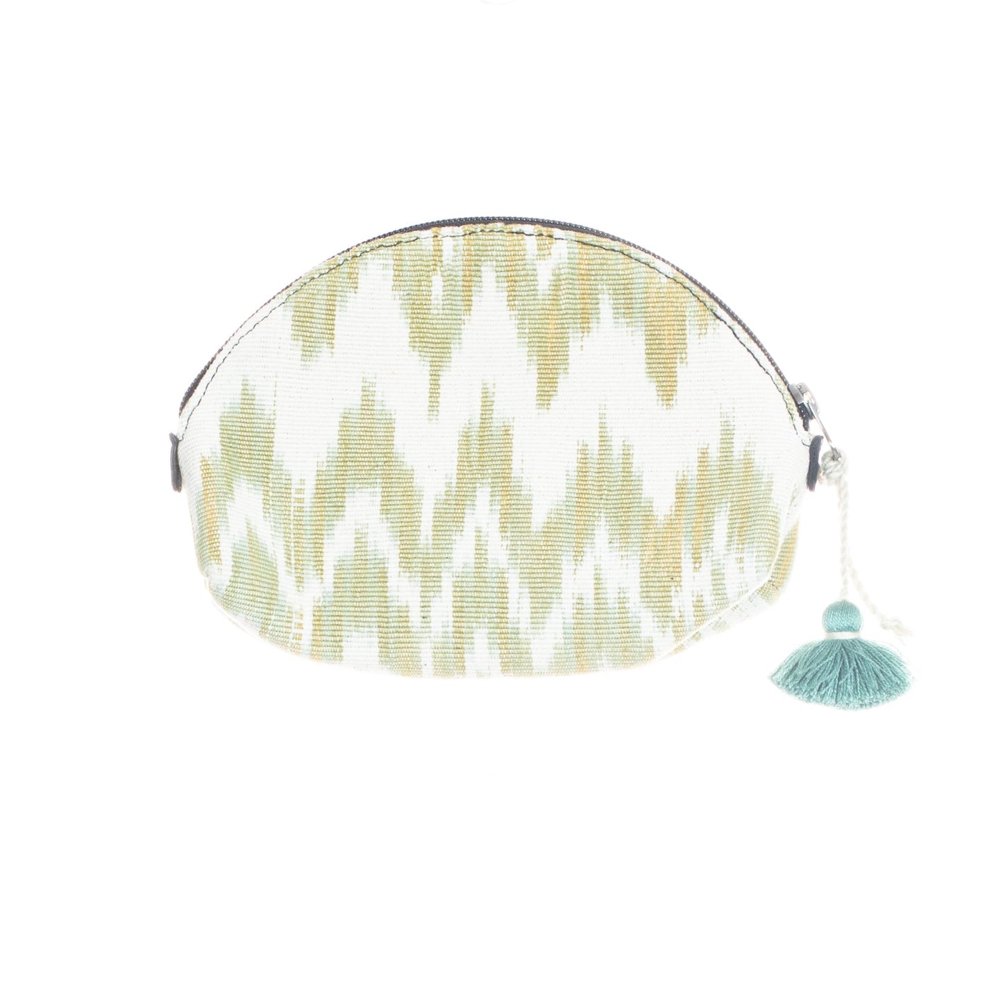 DOME CLUTCH - ARTISAN CHARLIE IN SEAFOAM - BLACK LEATHER