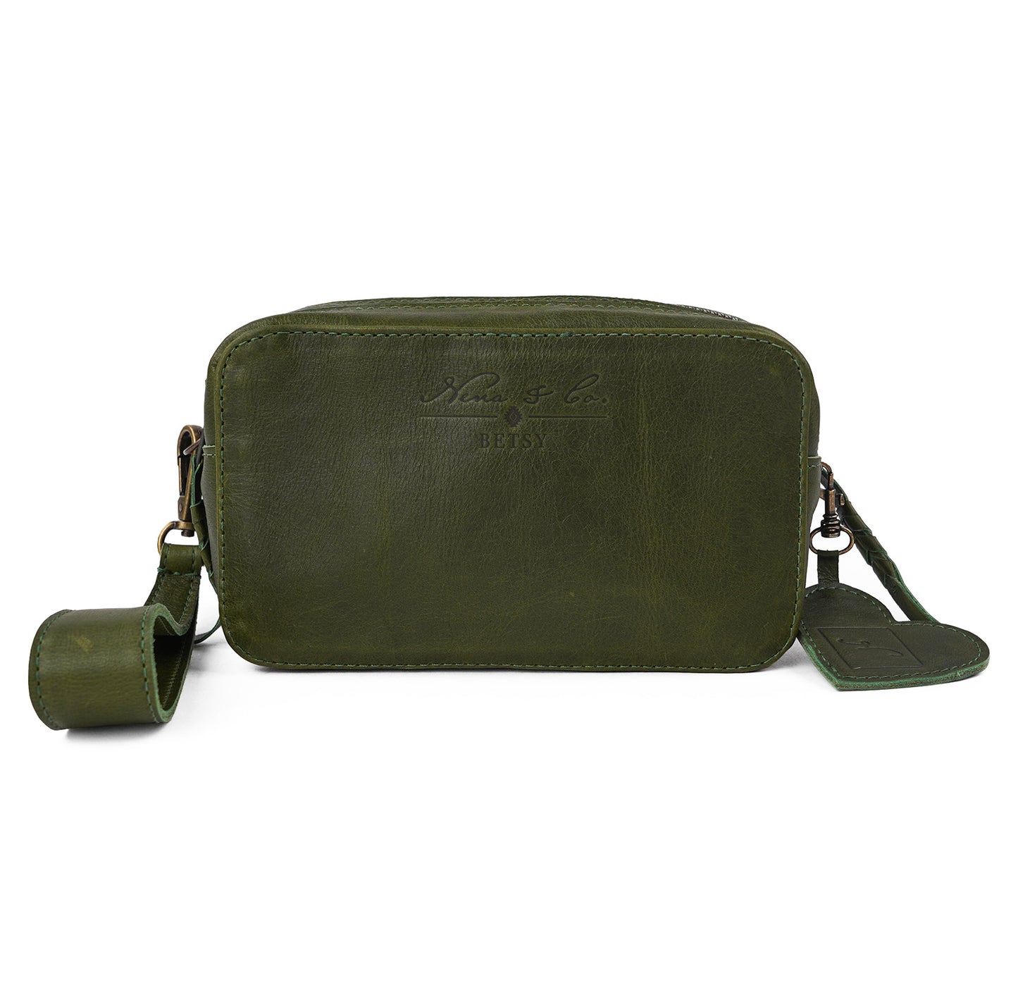 BETSY'S ESSENTIALS BAG - FULL LEATHER COLLECTION - DEEP EMERALD