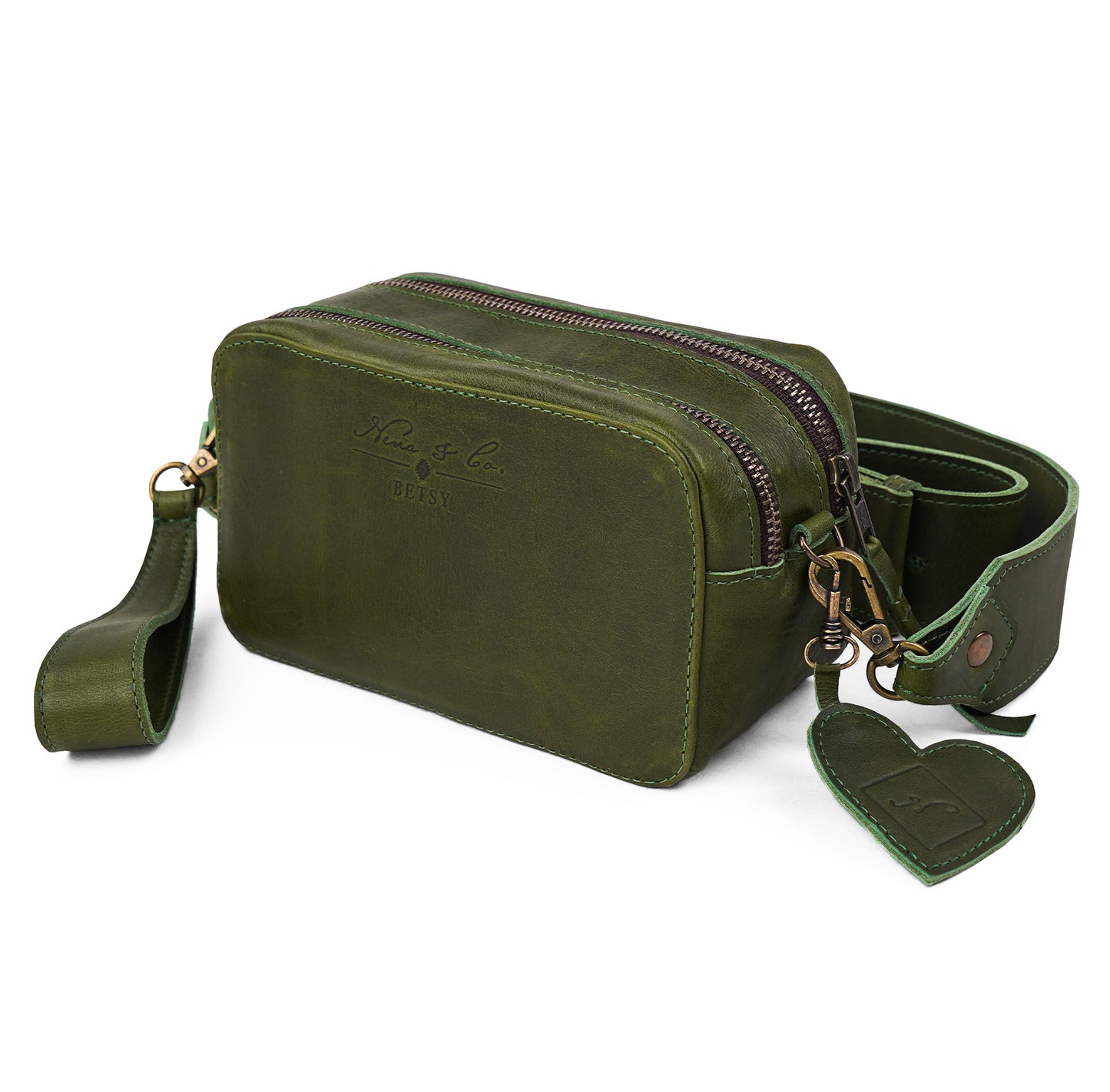 BETSY'S ESSENTIALS BAG - FULL LEATHER COLLECTION - DEEP EMERALD