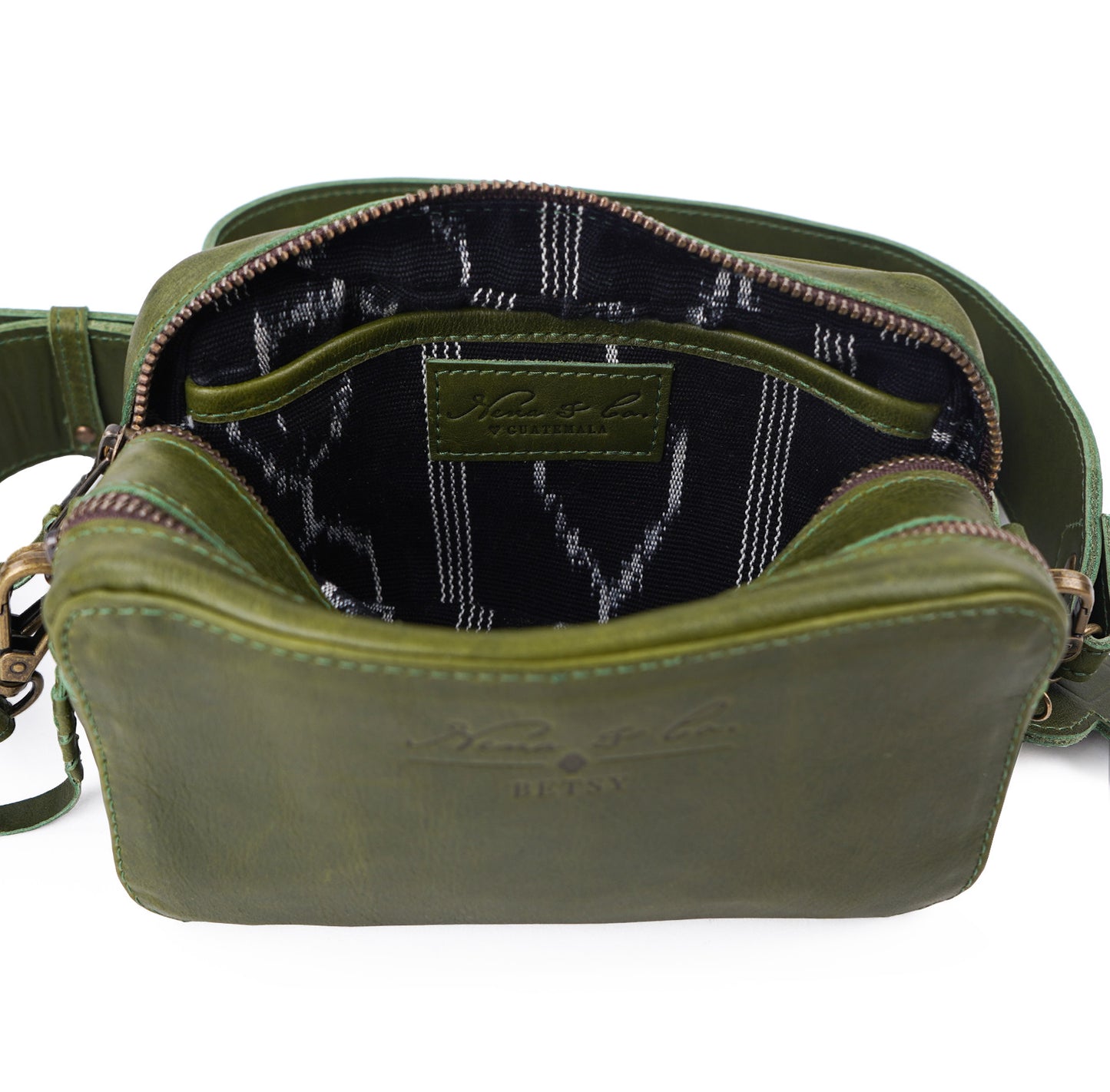 BETSY'S ESSENTIALS BAG - FULL LEATHER COLLECTION - DEEP EMERALD