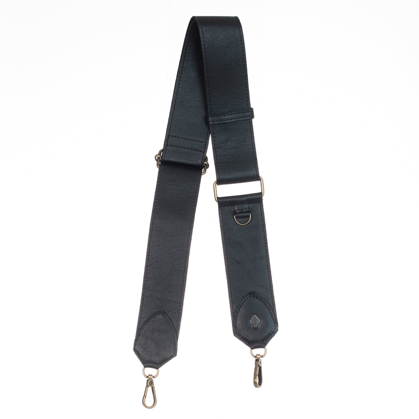 ADJUSTABLE WIDE STRAP - FULL LEATHER - BLACK