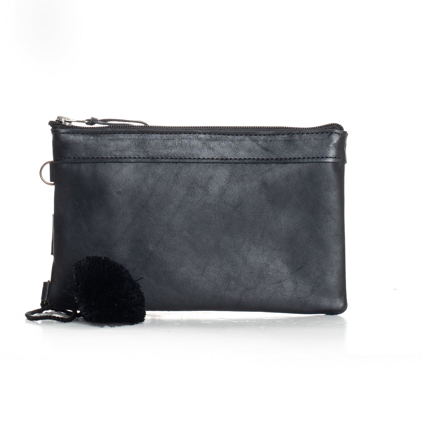 EVERYTHING CLUTCH - FULL LEATHER - BLACK