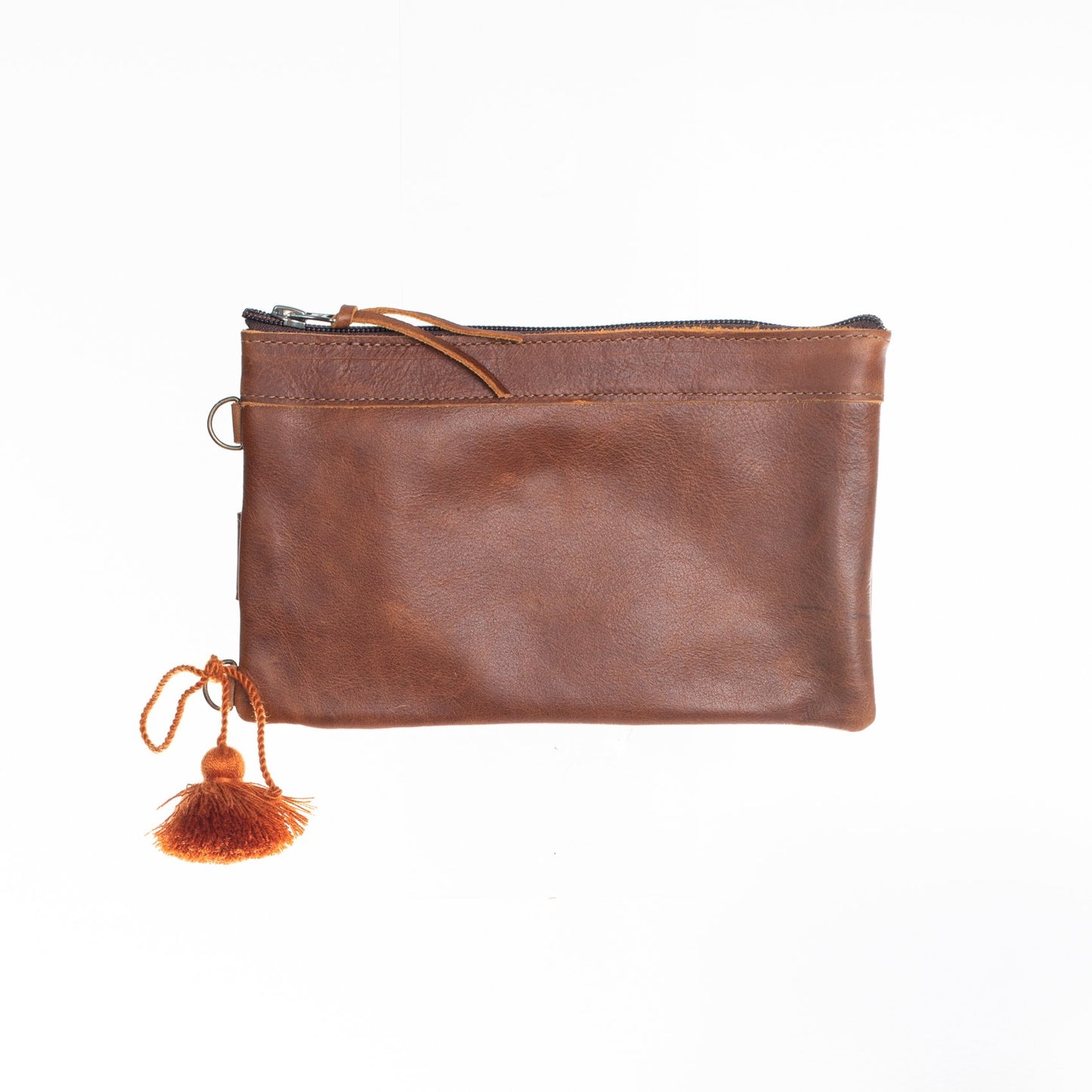 EVERYTHING CLUTCH - FULL LEATHER COLLECTION - CAFE LEATHER