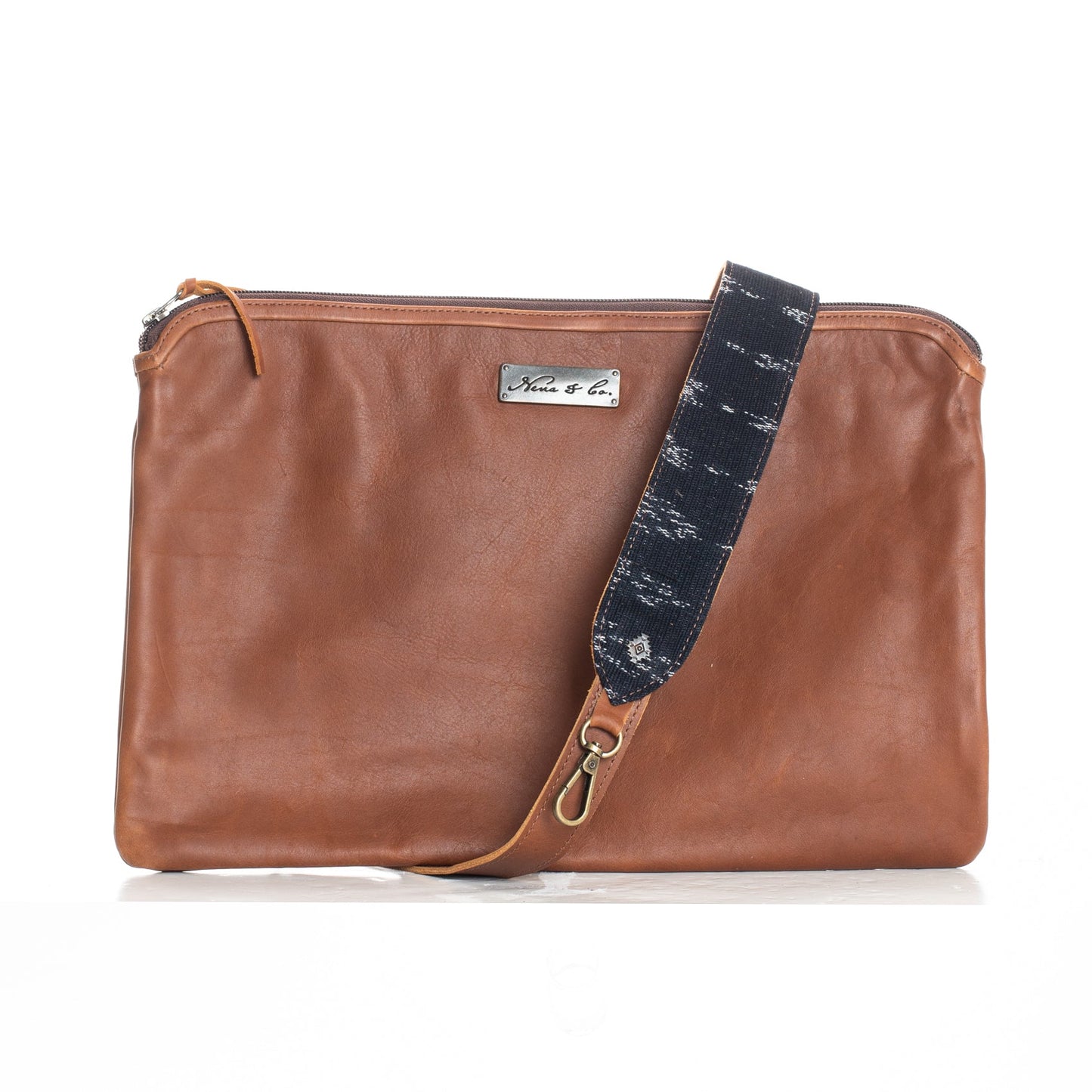 UTILITY STRAP - ARTISAN COLLECTION - BLACK JASPE - CAFE LEATHER