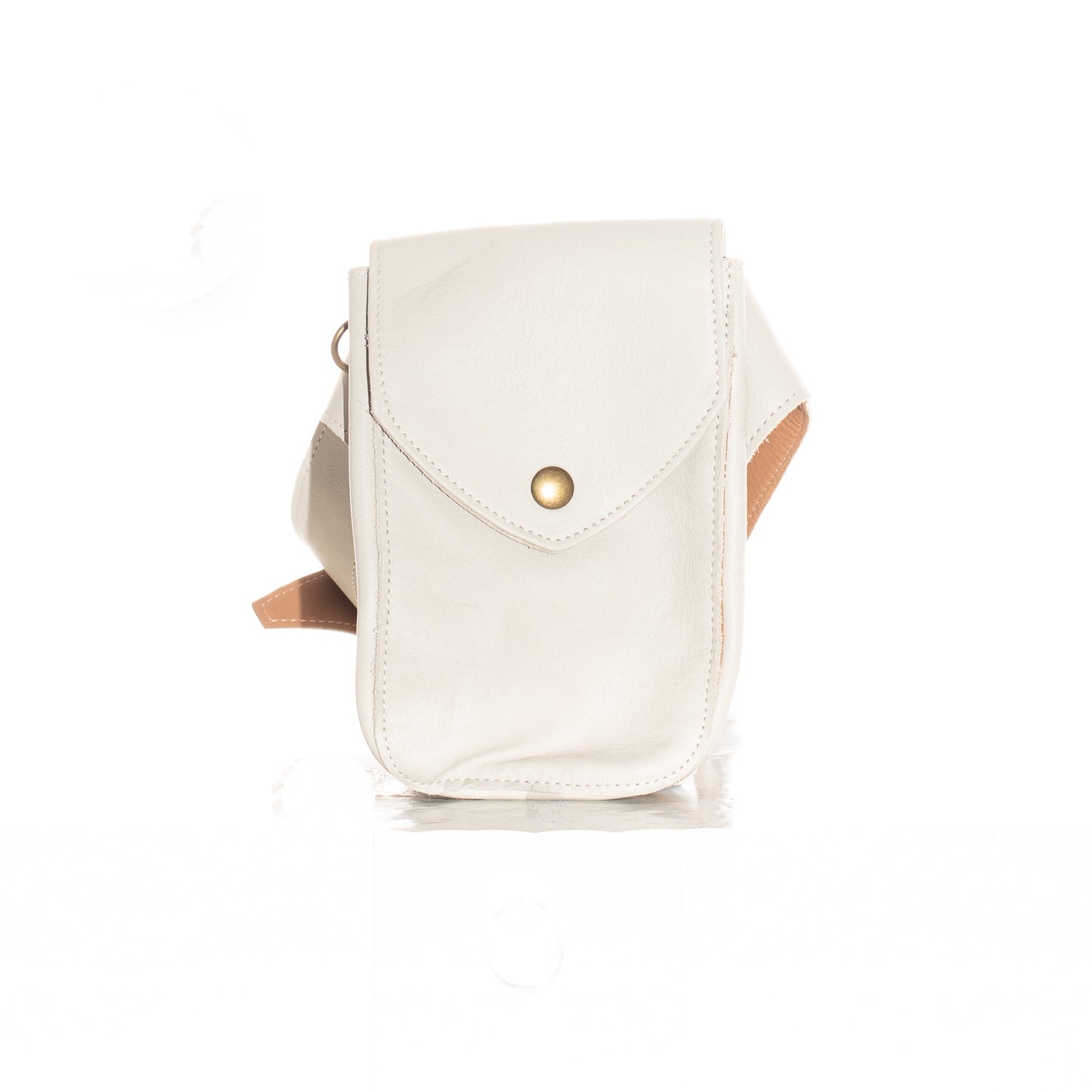 REVIVED HIP SATCHEL - FULL LEATHER - BONE