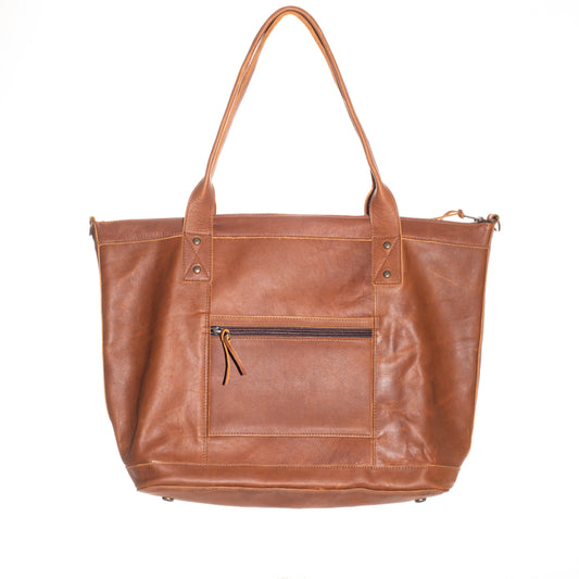 THE PERFECT OVERNIGHTER - FULL LEATHER - CAFE