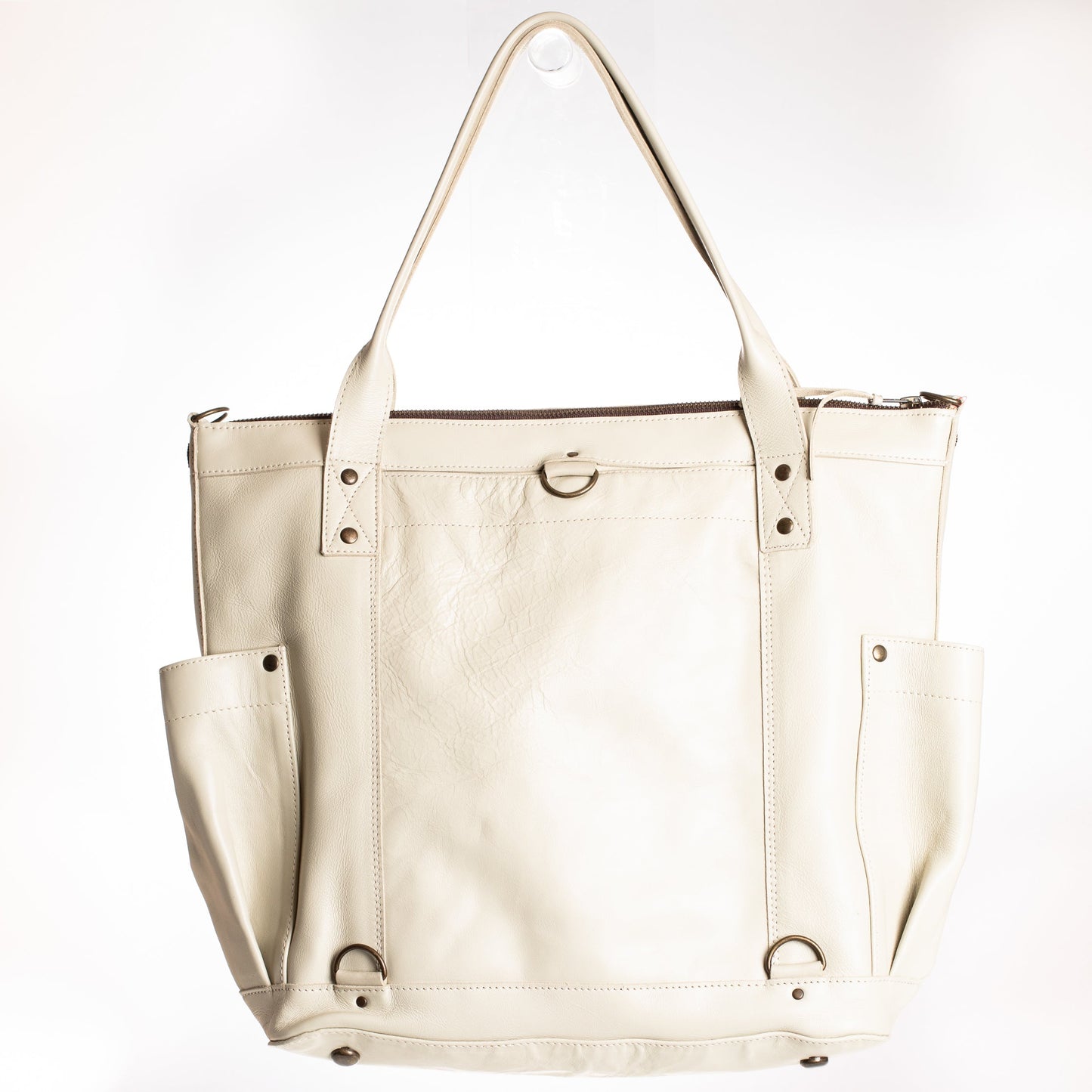 THE PERFECT BAG 2.0 - FULL LEATHER - BONE