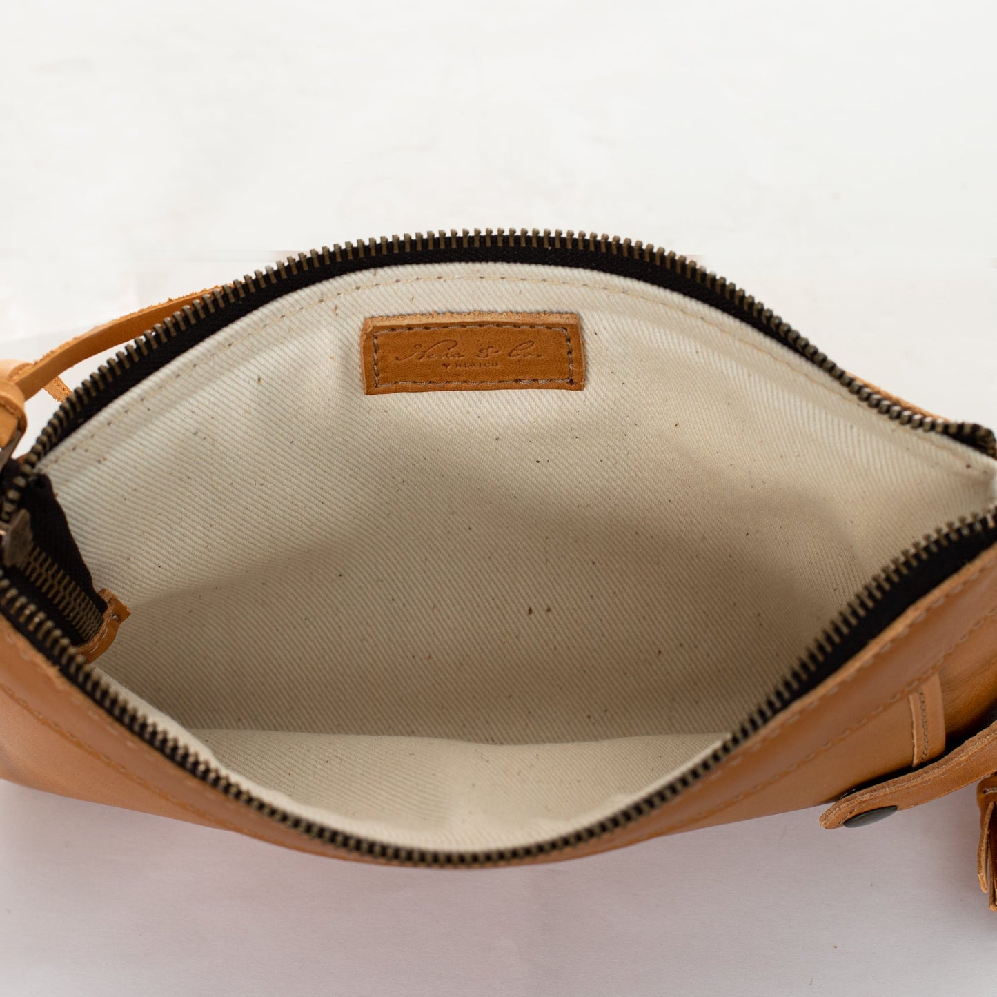 EVERYTHING CLUTCH - MEXICO - FULL LEATHER - TAWNY