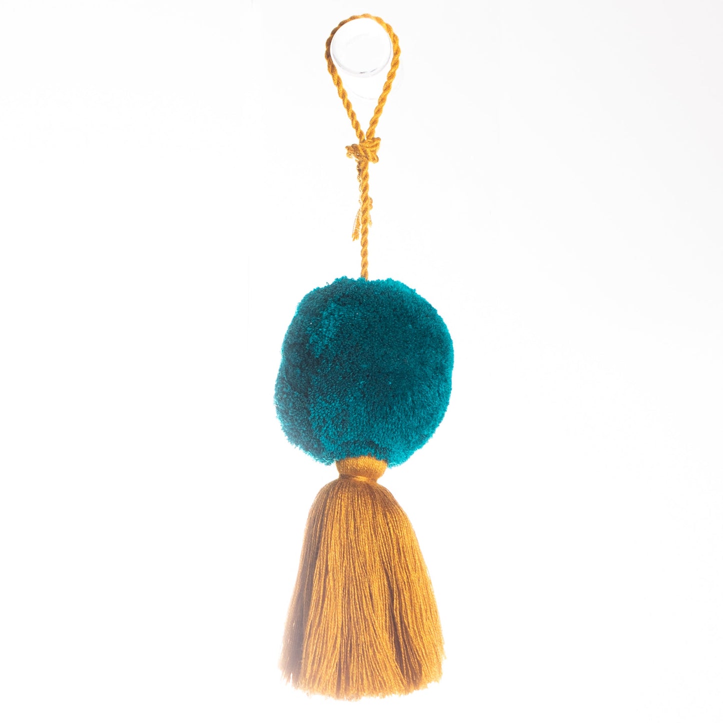 POM TASSEL - ACCESSORIES COLLECTION - TEAL & GOLD