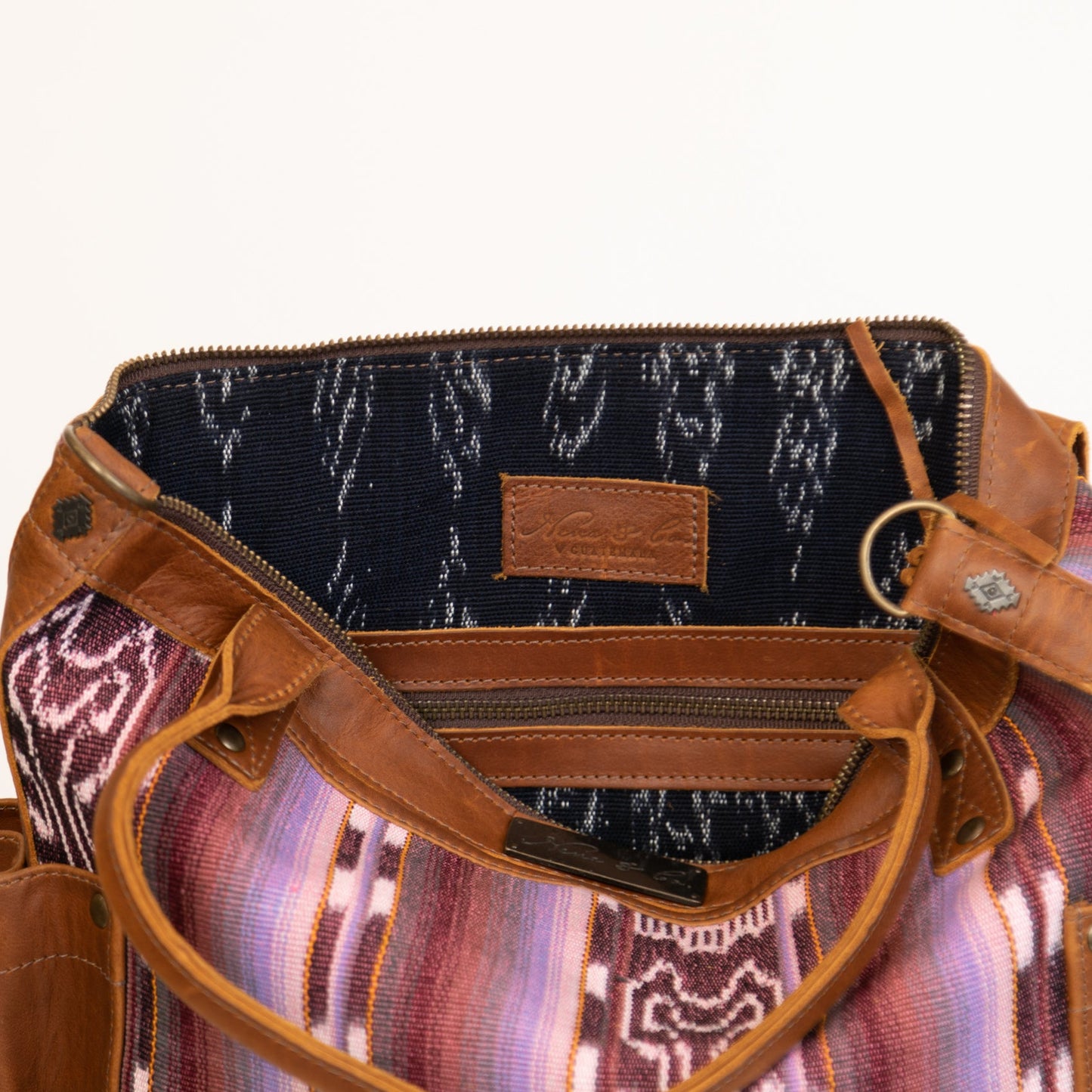 THE PERFECT BAG MEDIUM - ARTISAN COLLECTION - HYACINTH - CAFE LEATHER