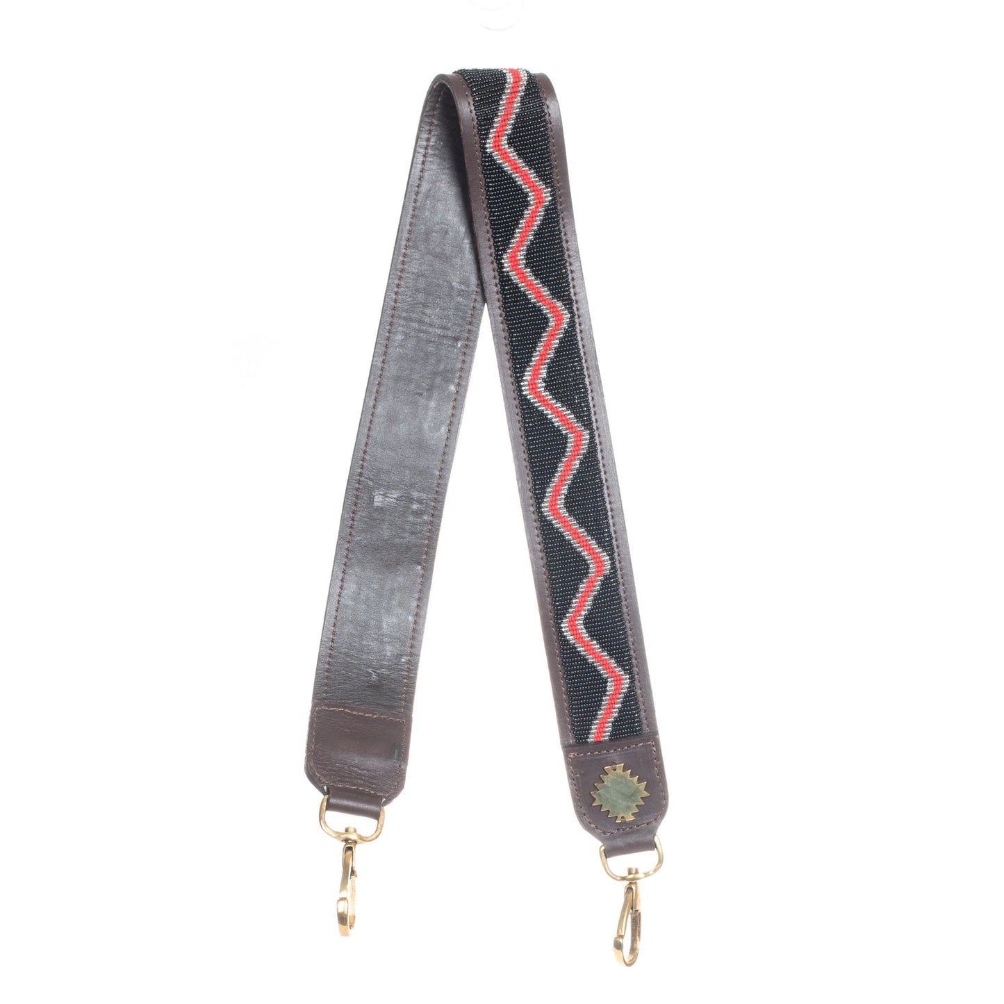 BEADED SHOULDER STRAP - KENYA RUKIA - MOCHA