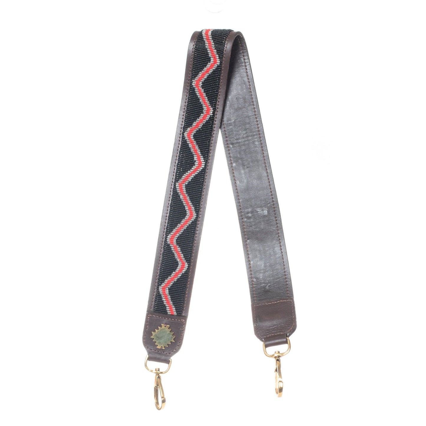 BEADED SHOULDER STRAP - KENYA RUKIA - MOCHA