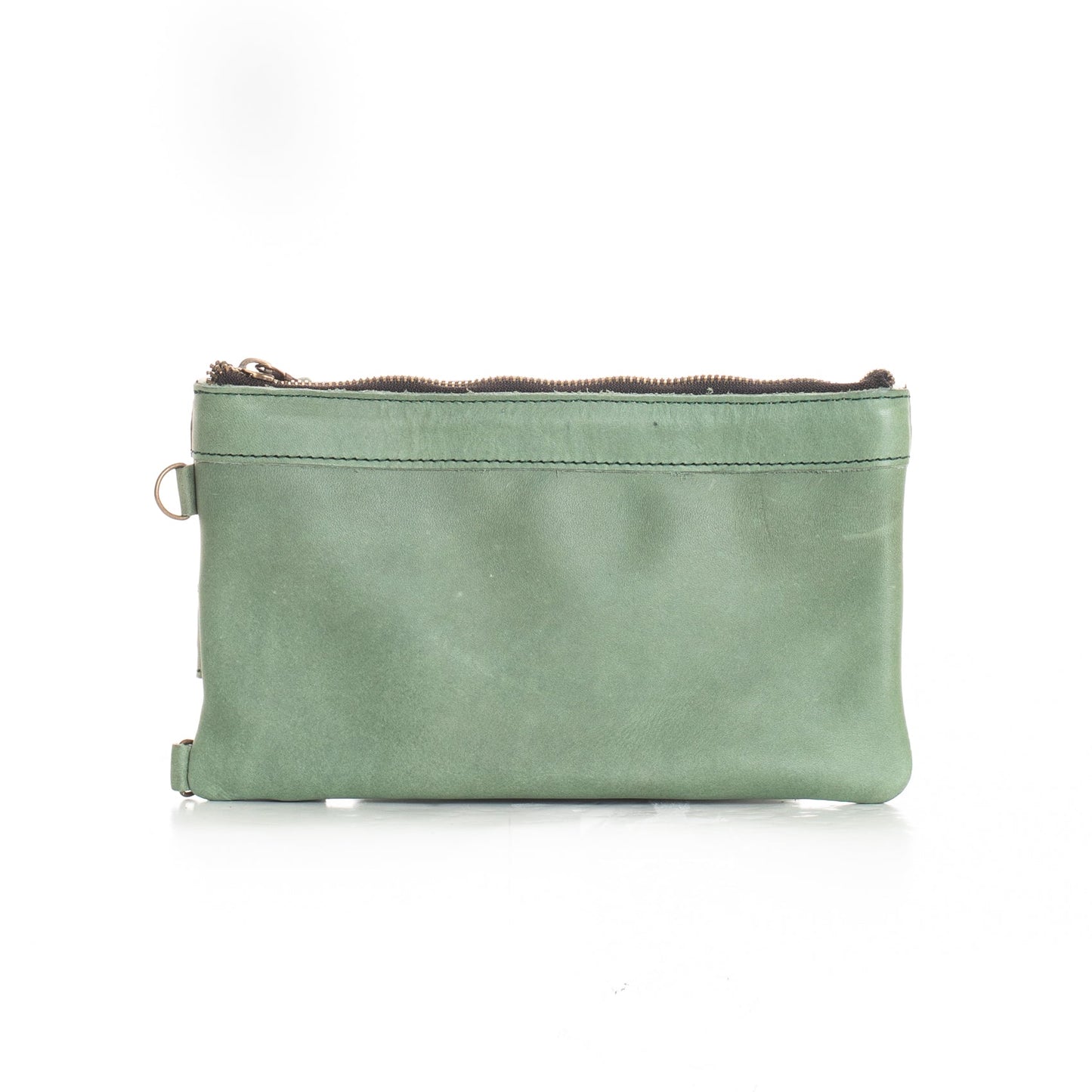 EVERYTHING CLUTCH - MEXICO - FULL LEATHER - JADE