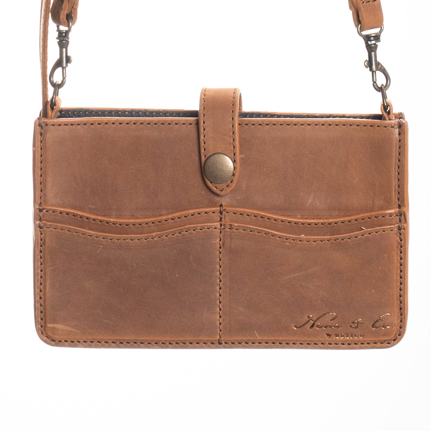 AMIGO CROSS BODY BAG - MEXICO COLLECTION - TOBACCO LEATHER