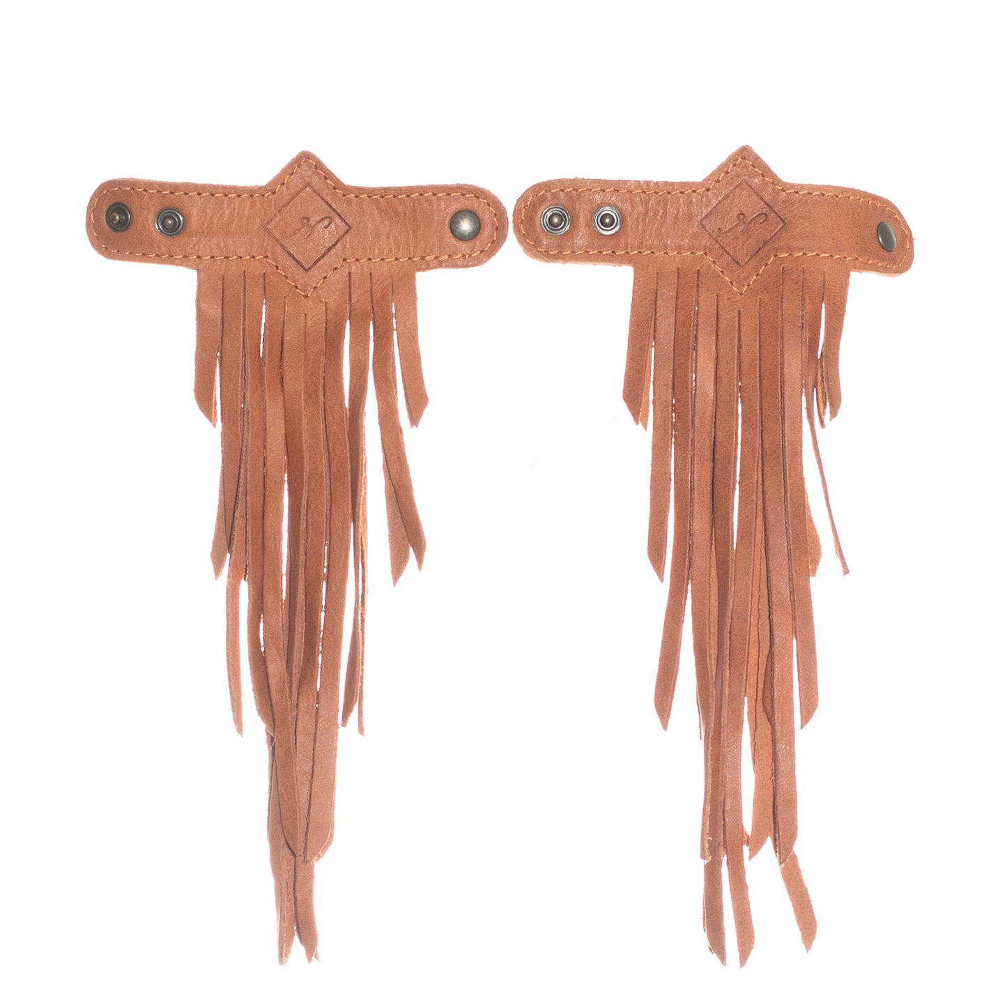 MINI DIAMANTE FRINGE TASSELS - MEXICO OCHRE LEATHER
