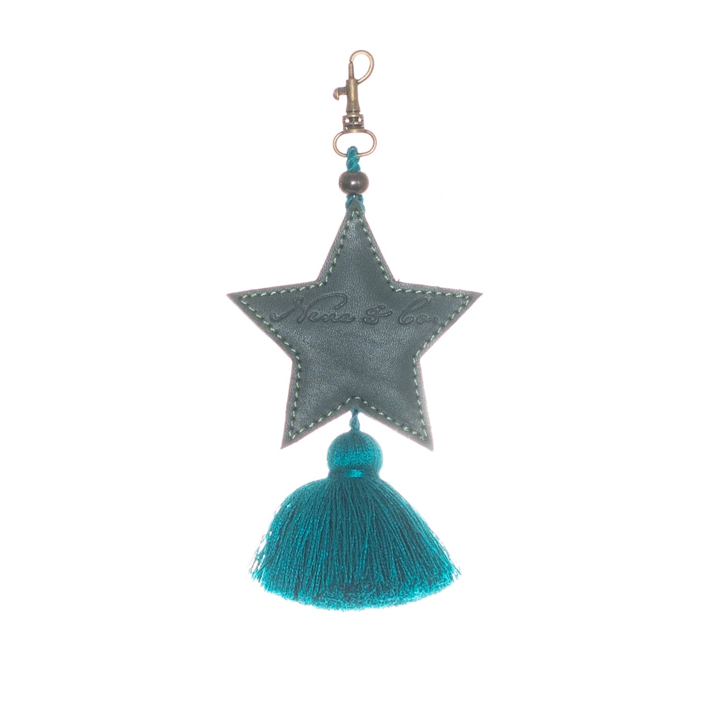 STAR CHARM TASSEL - EVERGREEN