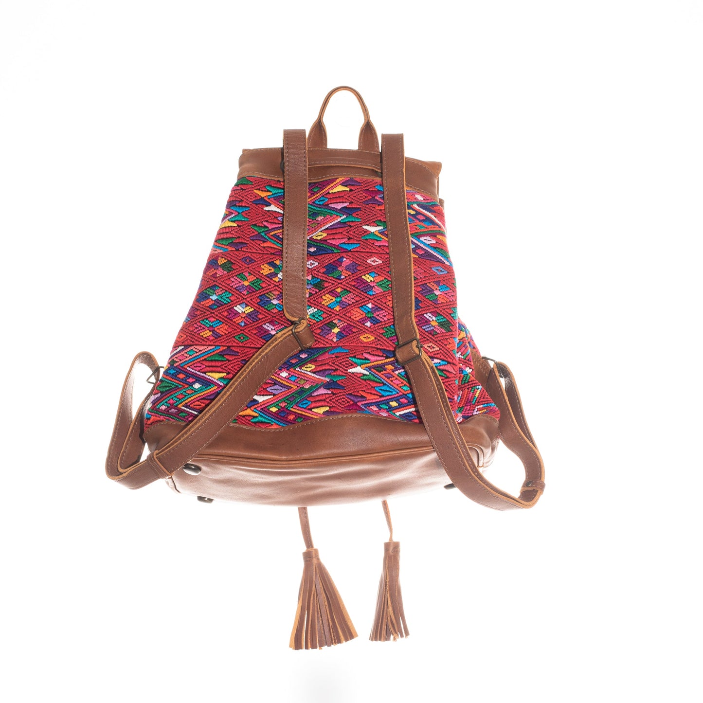 DRAWSTRING BUCKET BACKPACK - OOAK - CAFE - NO. 24224