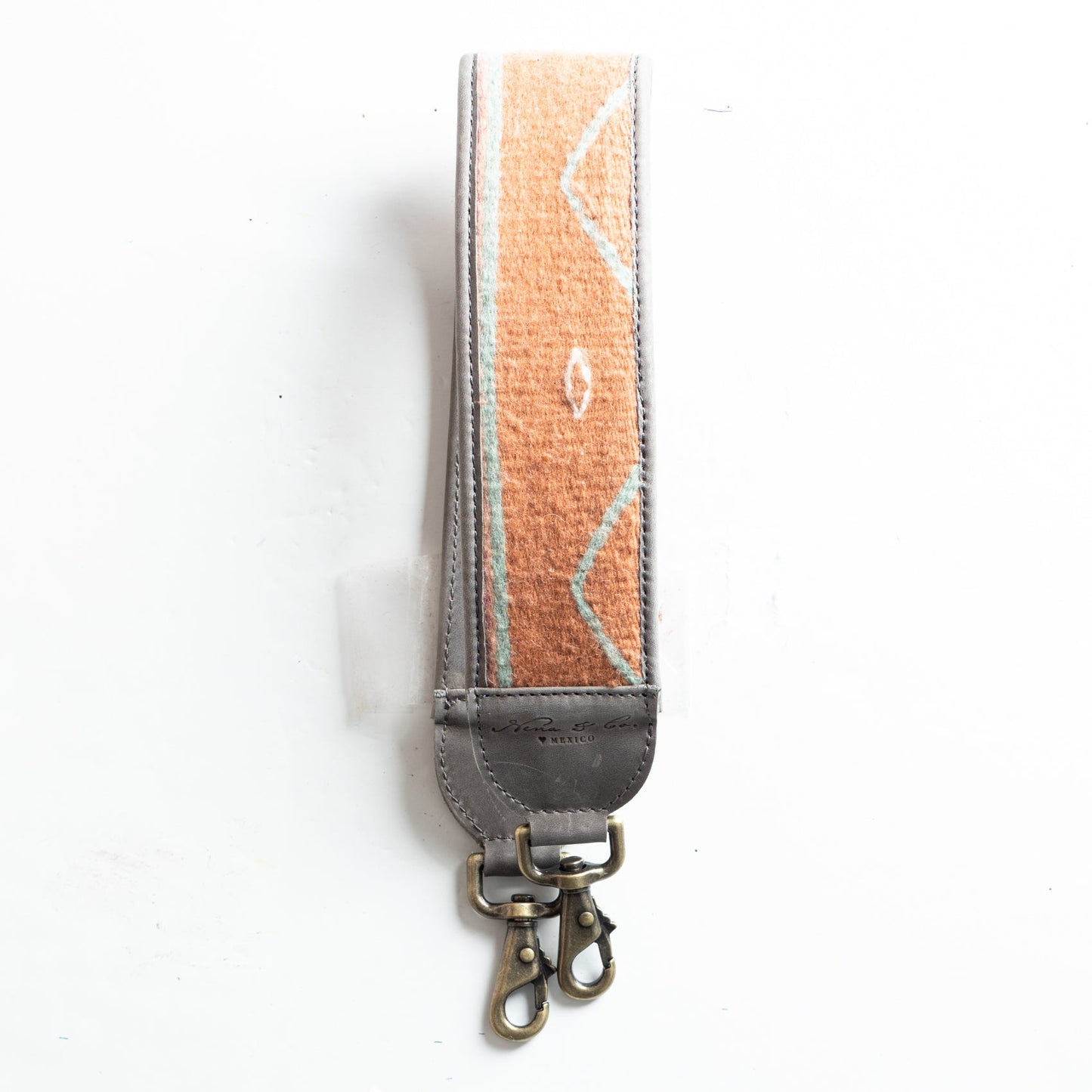 SHOULDER STRAP - MEXICO COLLECTION - OOAK TEXTILE - LANDSLIDE LEATHER - NO. 18250