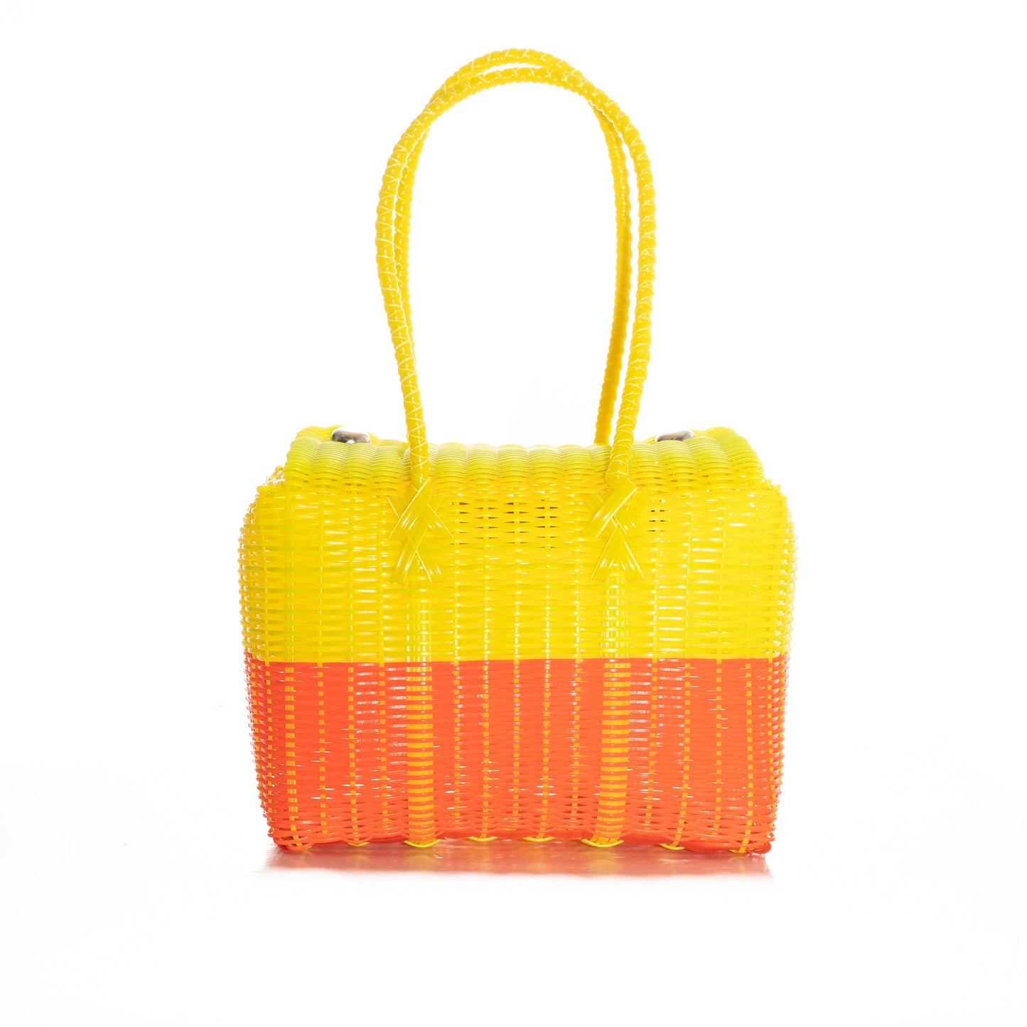 WOVEN UPCYCLED SQUARE TOTE - MEDIUM - OOAK - NO. 24816