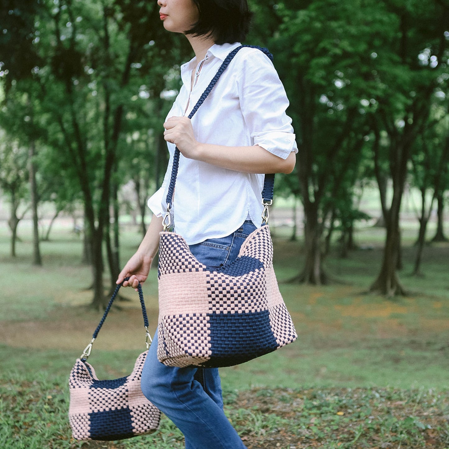 NARRA CROSS BODY BAG STRAP - PHILIPPINES COLLECTION - NAVY
