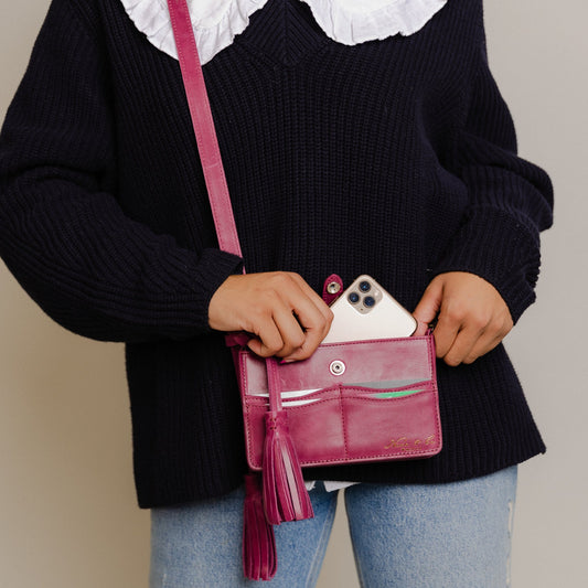 AMIGO CROSS BODY BAG - MEXICO - SANGRIA