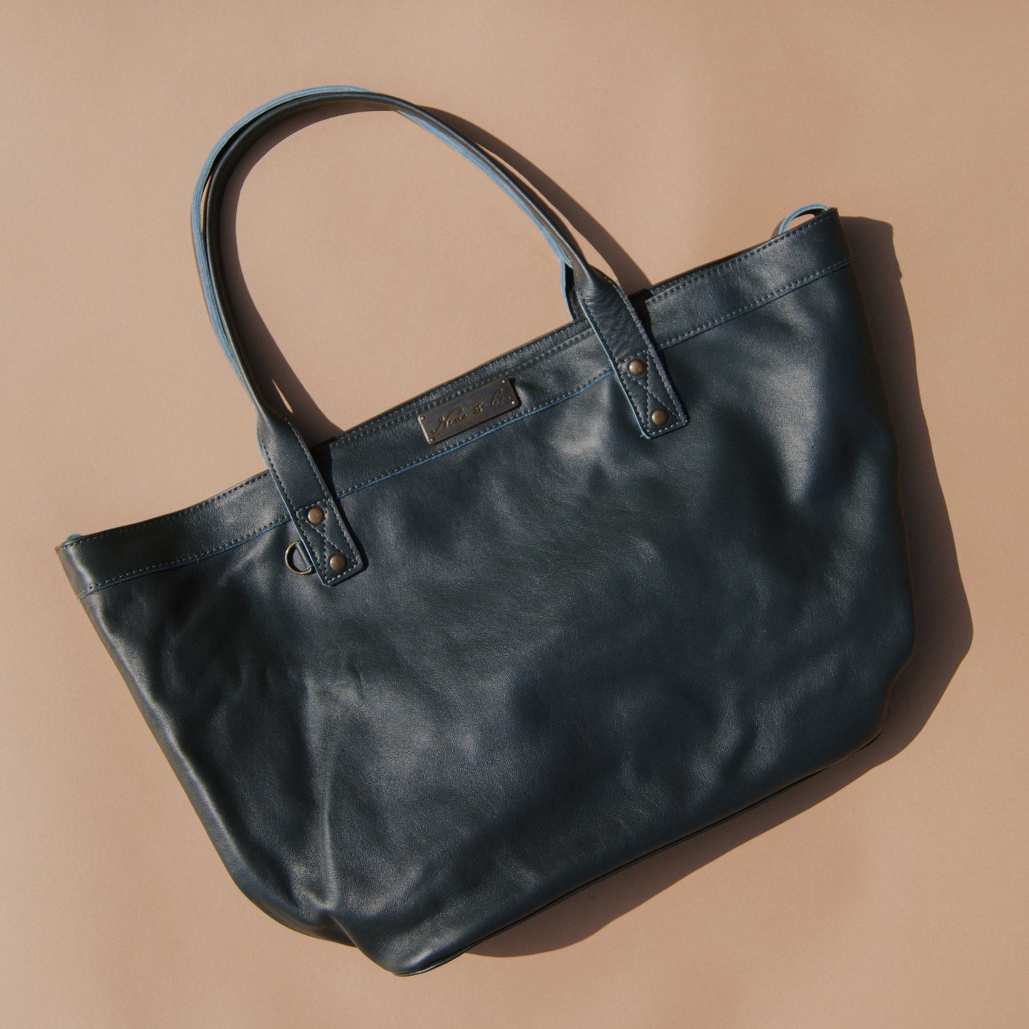 CONVERTIBLE TOTE - FULL LEATHER COLLECTION - SLATE