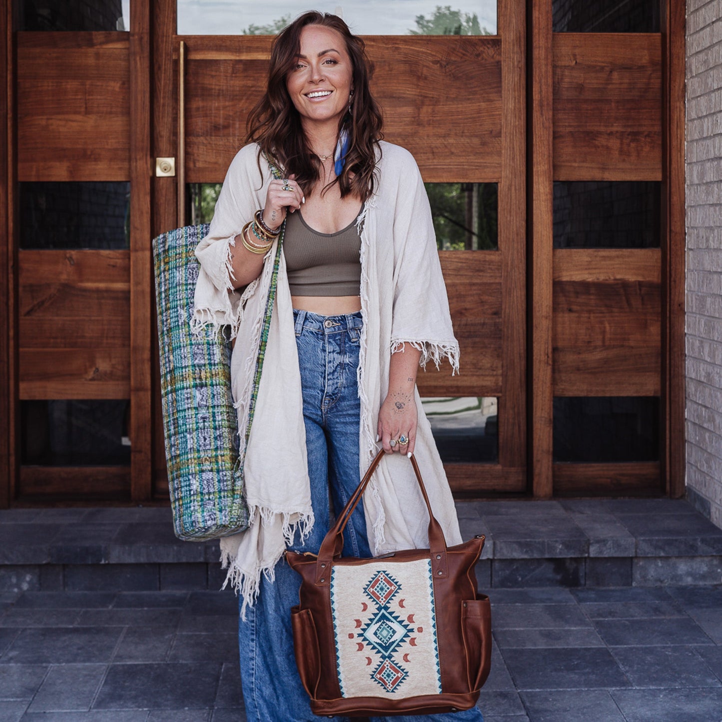 SIMPLY SADIE JANE x NENA COLLABORATION - YOGA MAT BAG - ARTISAN COLLECTION - CORTE STYLE 1-8