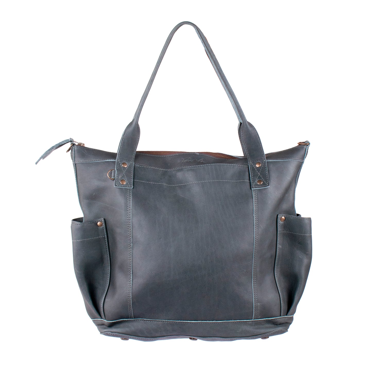 THE PERFECT BAG 2.0 - FULL LEATHER - SLATE