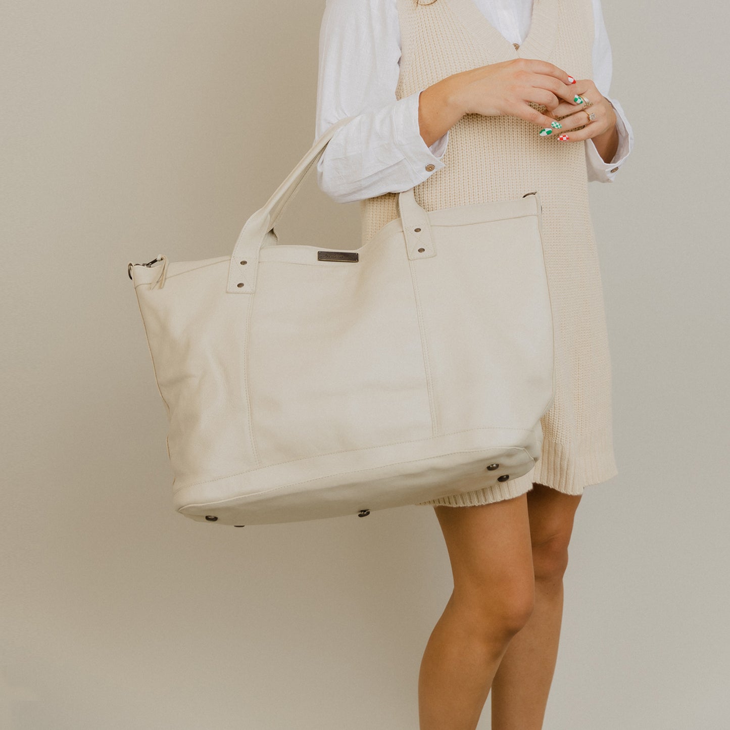 THE PERFECT WEEKENDER - FULL LEATHER COLLECTION - BONE