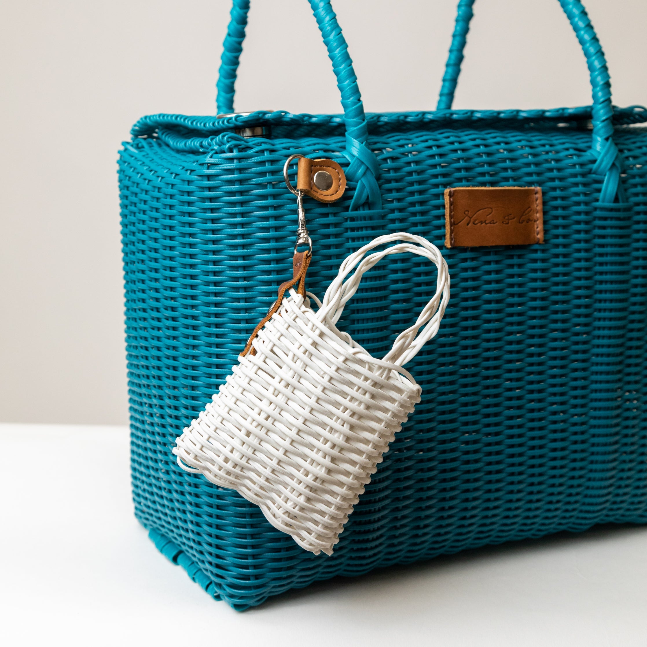 WOVEN UPCYCLED MINI BAG CHARM - ZERO WASTE COLLECTION - ASSORTED