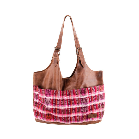 ALEJANDRA BAG - CORTE DE PLAYA - CAOBA LEATHER - NO. 10023