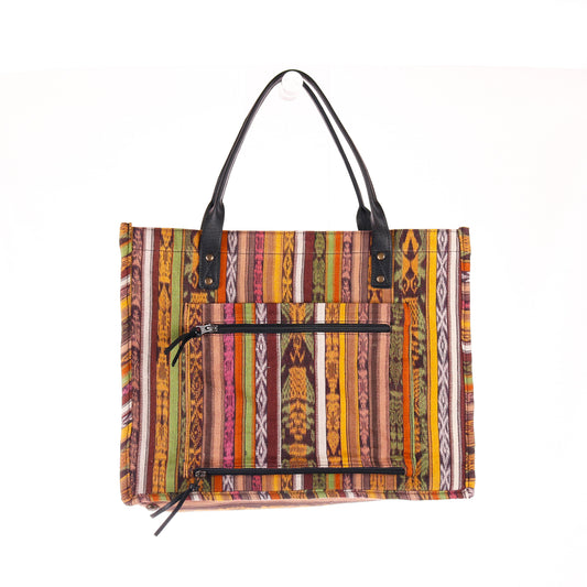 THE PERFECT TRAVEL TOTE - CORTE DE PLAYA - OOAK - BLACK - NO. 10098