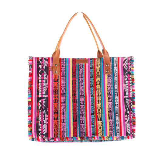 THE PERFECT TRAVEL TOTE - CORTE DE PLAYA - OOAK - CAFE - NO. 10120
