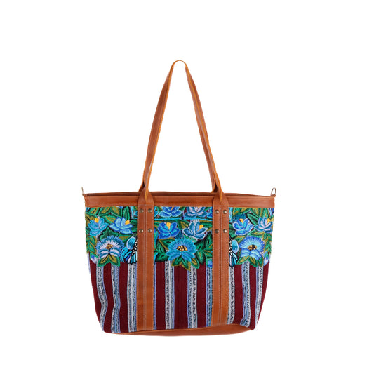 PERFECT LUCIA TOTE - OOAK PATZUN - CAFE - NO. 10130