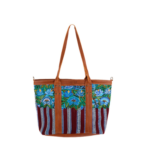 PERFECT LUCIA TOTE - OOAK PATZUN - CAFE - NO. 10130