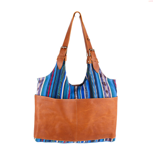 ALEJANDRA BAG - CORTE DE PLAYA - CAFE LEATHER - NO. 10132