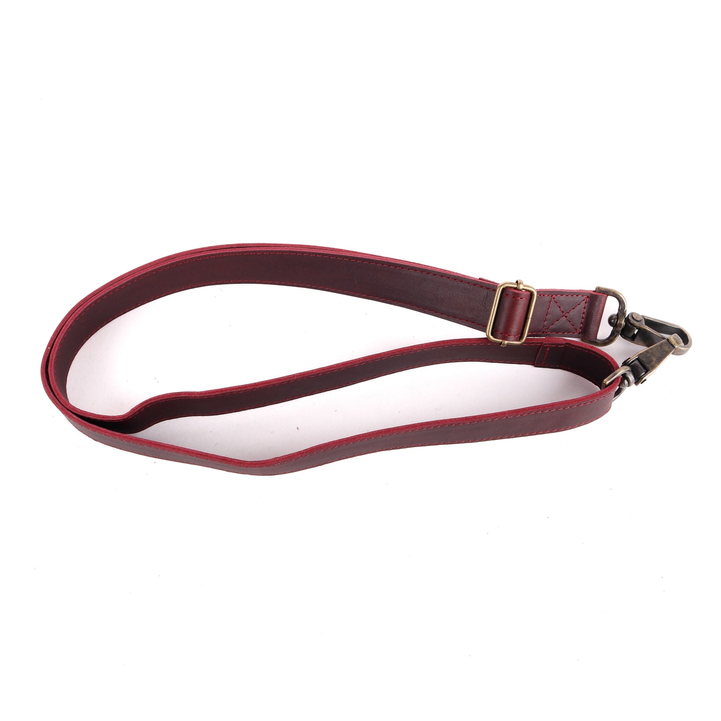 CROSSBODY SLING 2.0 - FULL LEATHER WITH SHEARLING - VINO TINTO