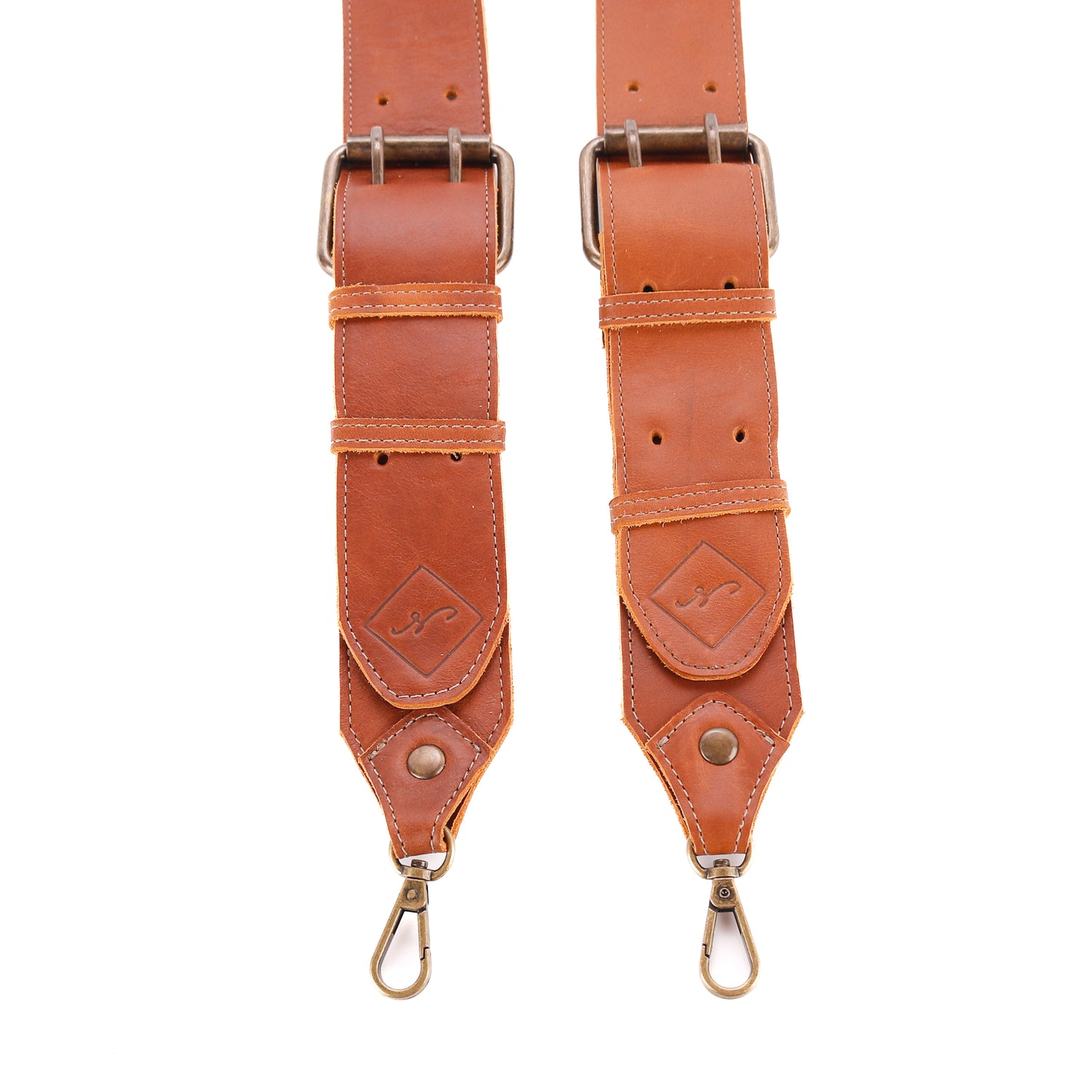 DOUBLE BUCKLE BACKPACK STRAP SET - CAFE – Nena & Co.