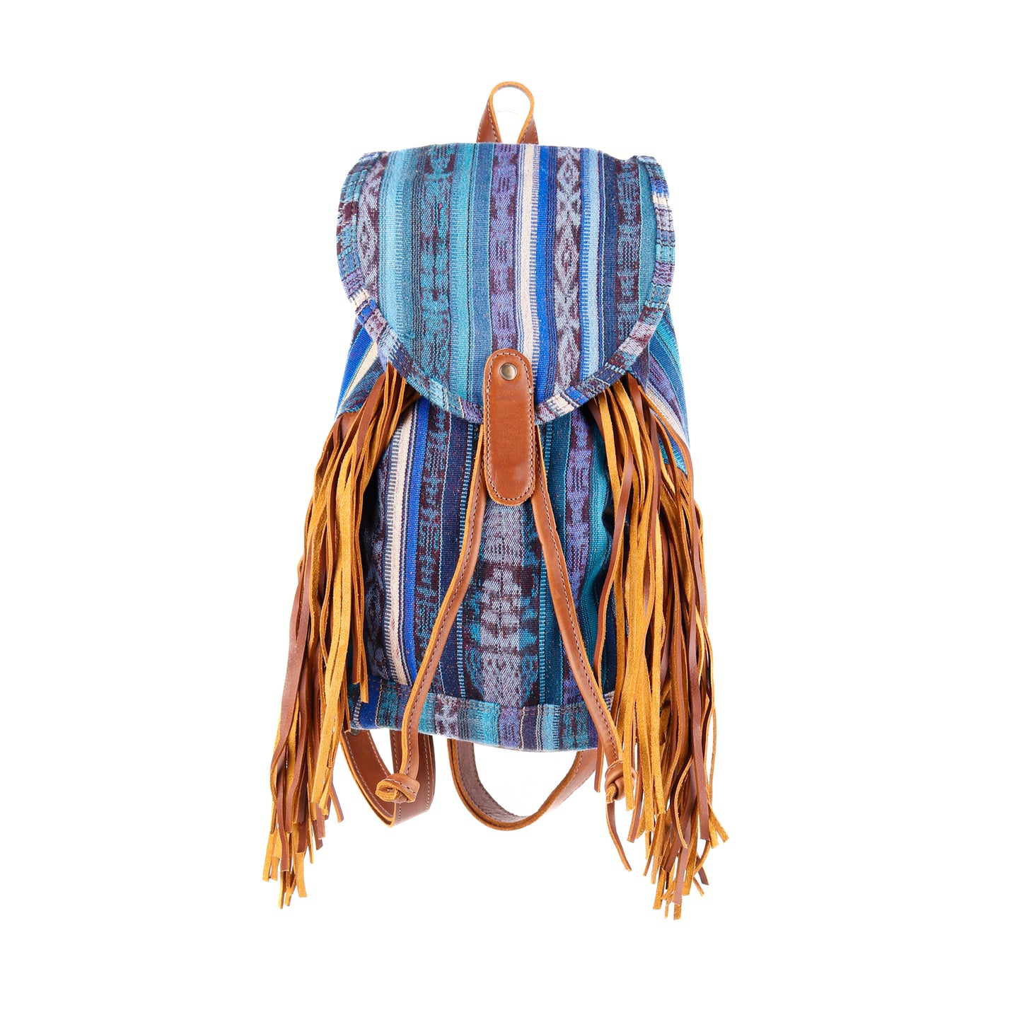 FRINGE BACKPACK - OOAK CORTE - CAFE - NO. 10289