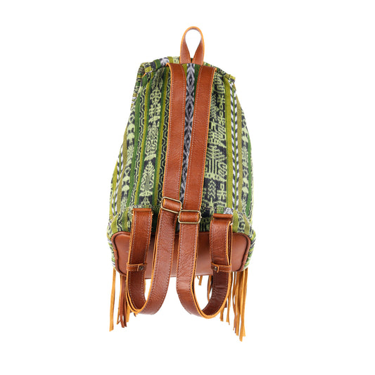 FRINGE BACKPACK - OOAK CORTE - CAFE - NO. 10292