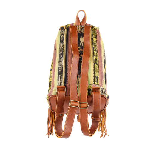 FRINGE BACKPACK - OOAK CORTE - CAFE - NO. 10299