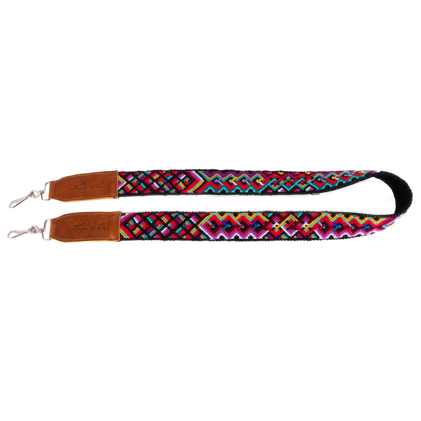 OG CAMERA STRAP - OOAK WOVEN FAJA TEXTILE - CAFE - NO. 10464