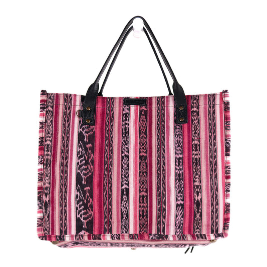 THE PERFECT TRAVEL TOTE - CORTE DE PLAYA - OOAK - BLACK - NO. 10622